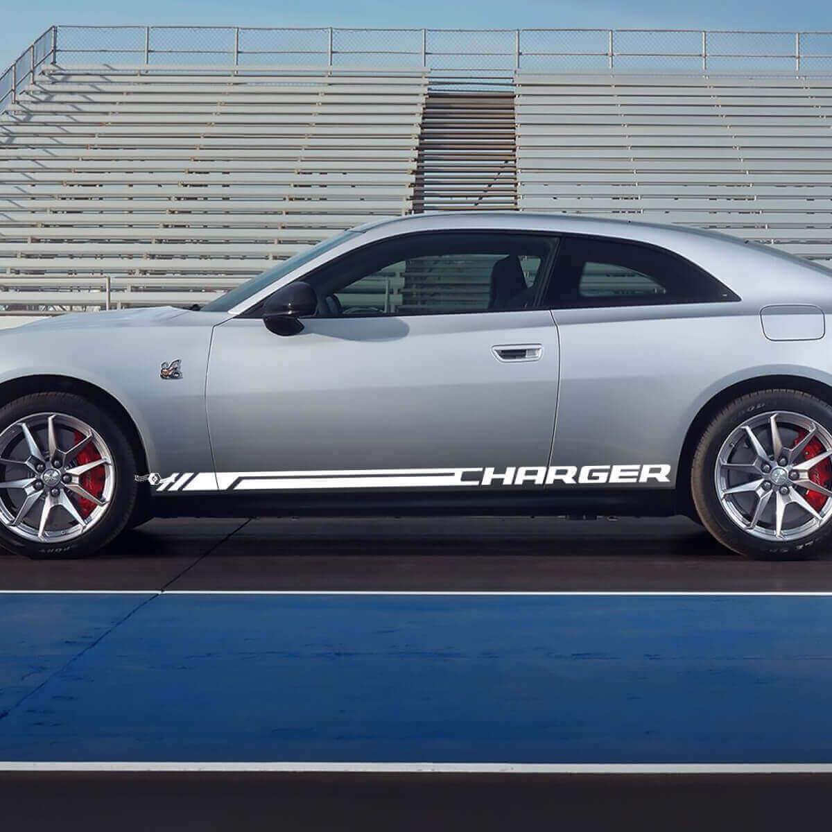 Autocollant en vinyle bandes bas de caisse Charger pour Dodge Charger Électrique