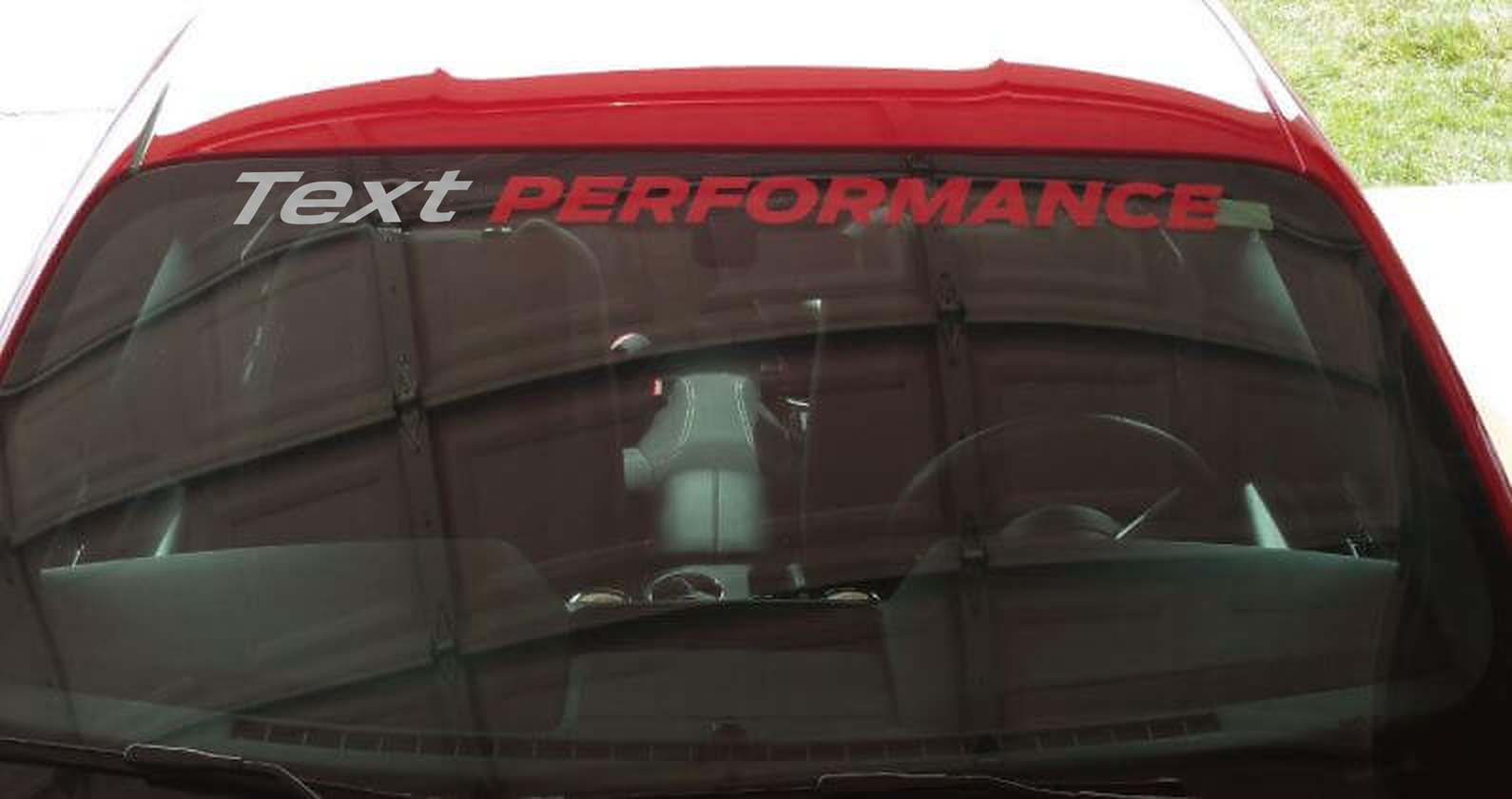 Bannière Vinyle PERFORMANCE pour Pare-brise Musclecar Mustang 1999-2004
