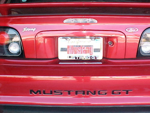 94-98 Mustang Gt V6 Lettre insère des décalcomanies pare-chocs lettres autocollants sous licence Ford