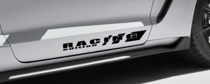 Autocollant vinyle paire de bas de caisse édition Racing pour Musclecar Musclecarmodel