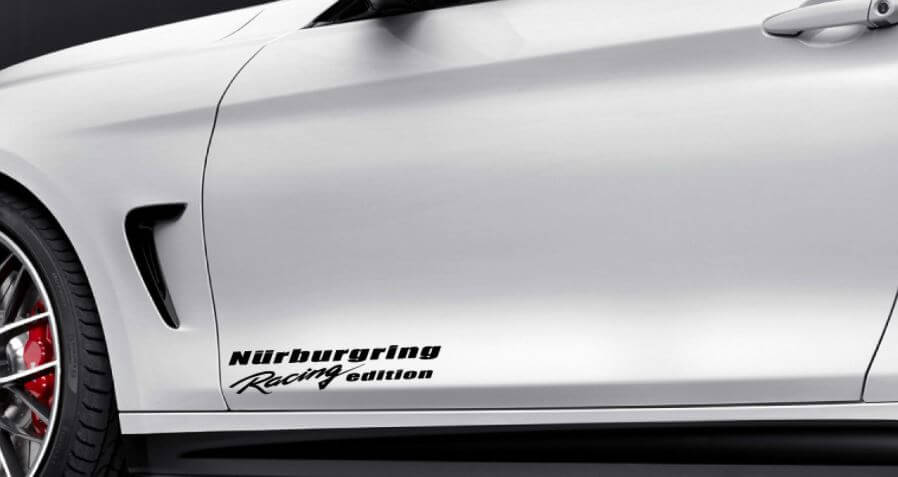 Set d'autocollants vinyle pour porte latérale Édition Racing Nurburgring pour BMW