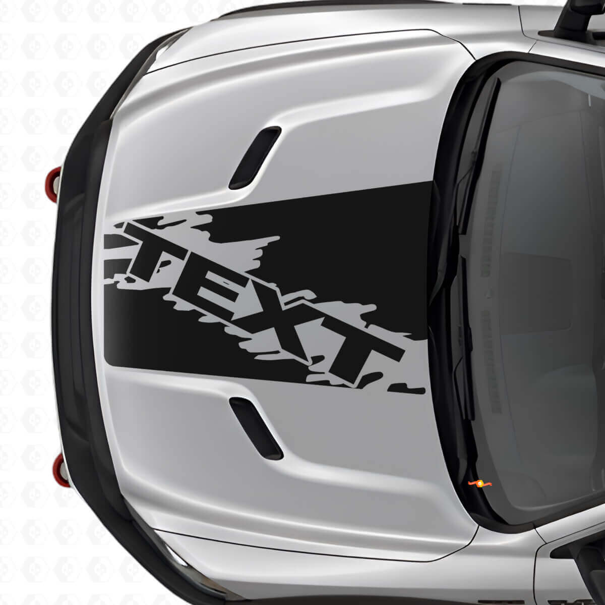 Déco Vinyle Bande Capot Style Éclaboussure Personnalisée pour Dodge Ram SUV