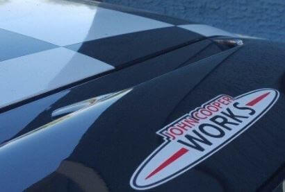 Ensemble d'autocollants en vinyle style John Cooper Works pour capot MINI Cooper S