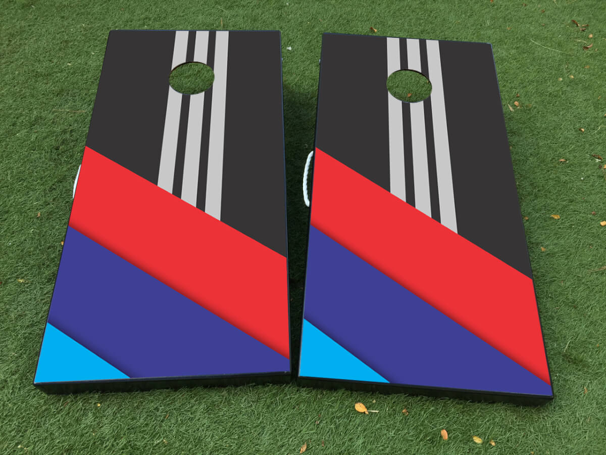 Autocollant d'Enveloppe pour Planche de Cornhole Style BMW M Power Performance