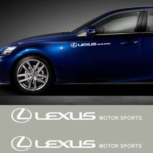 Autocollant Vinyle de Porte Latérale Lexus Motor Sports pour Voitures Lexus