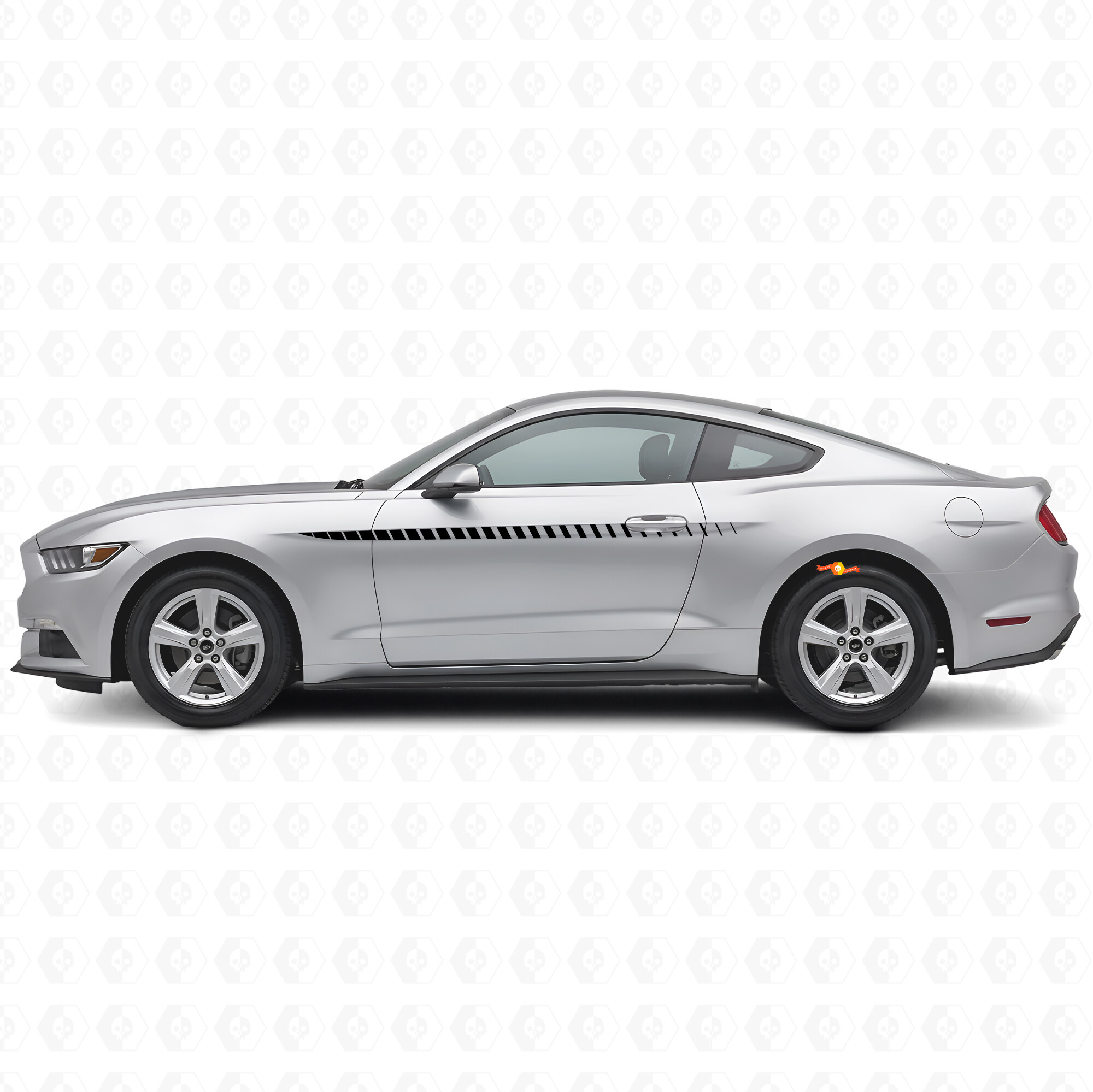 Kit d'autocollants vinyle latéraux bandes de course pour Musclecar Musclecarmodel 2015-2020
