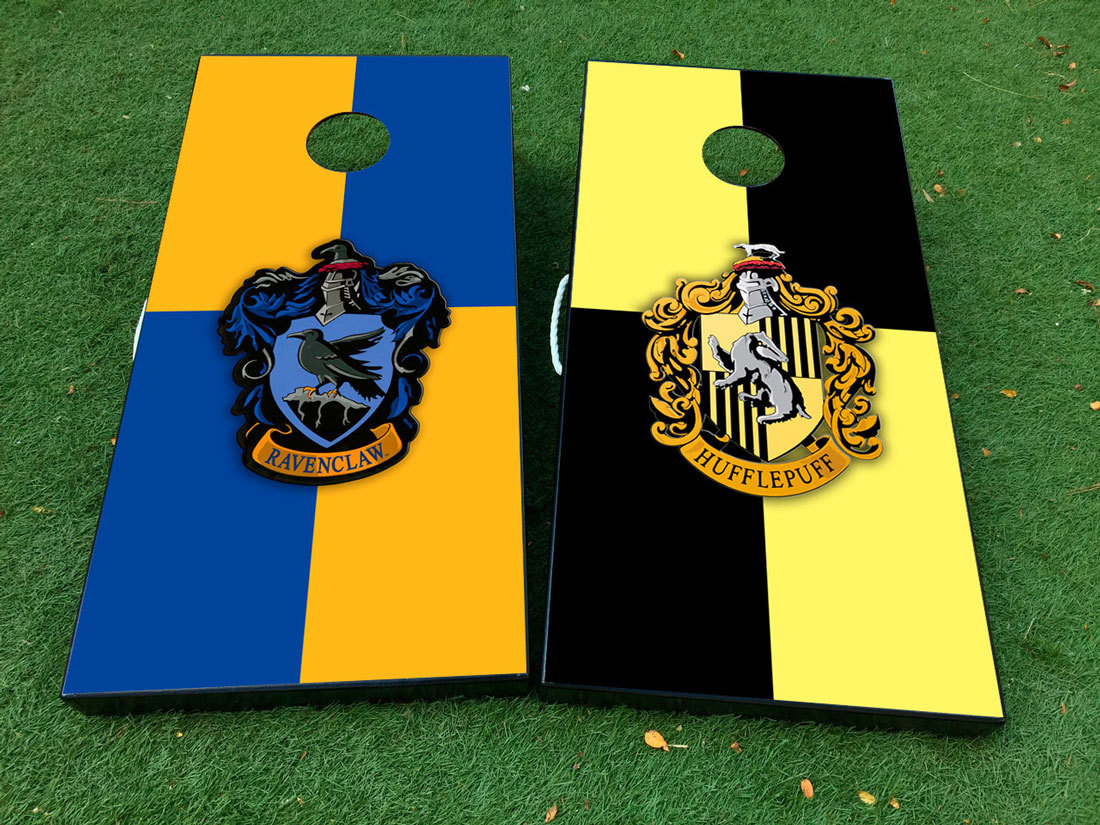 Équipe Serpentard et Gryffondor Harry Potter Cornhole Jeu de société Autocollant Autocollant ENVELOPPEMENT EN VINYLE avec LAMINÉ
 2