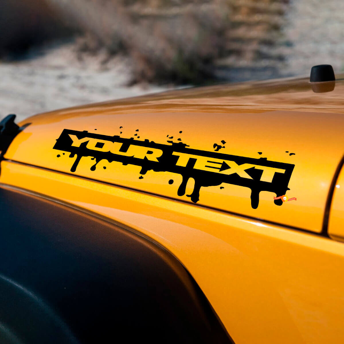 Autocollant vinyle capot peinture éclaboussures pour Jeep Wrangler Sahara Rubicon JK
