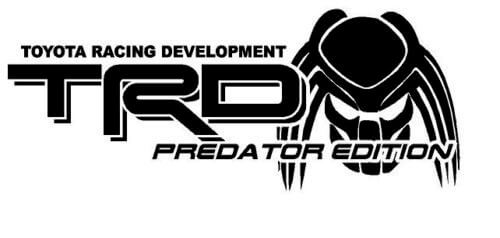 Kit de décalcomanies latérales en vinyle édition TRD Predator pour camion Toyota