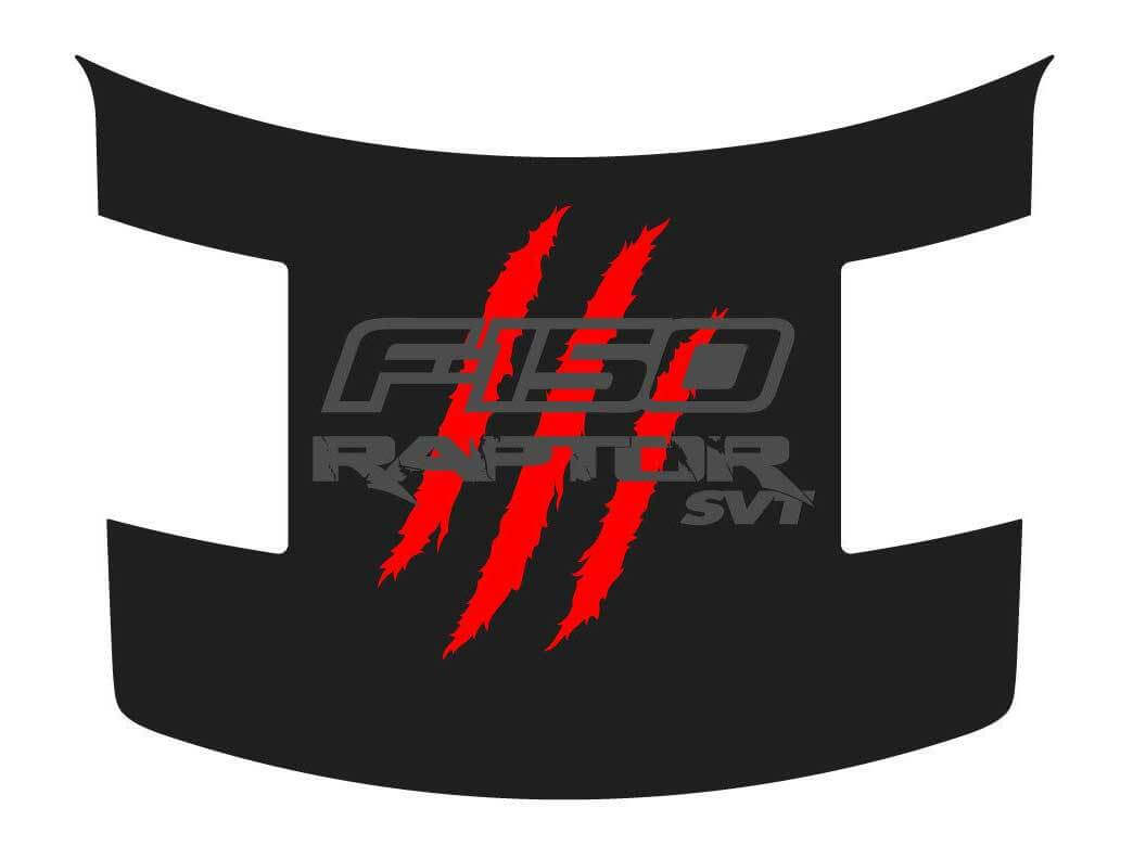 FORD RAPTOR F-150 SVT AVEC Claw Deep Scratches HOOD Autocollants graphiques en vinyle pour modèles 2010-2014