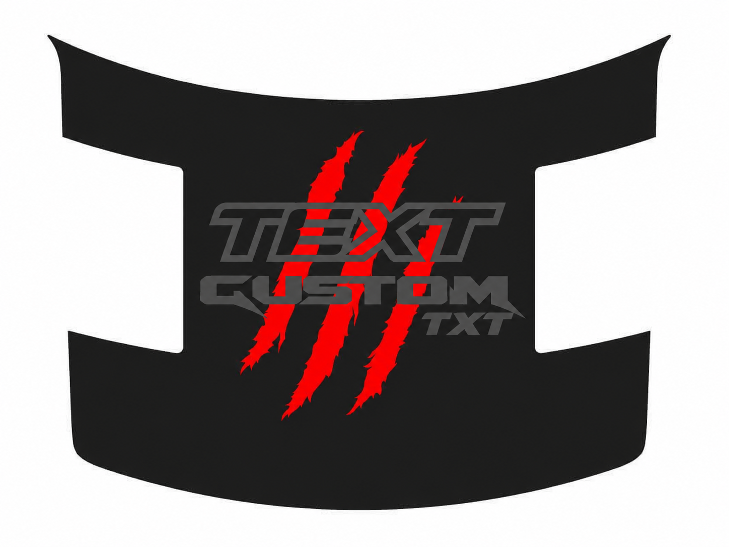 TEXTE PERSONNALISÉ TXT Autocollant Vinyle Griffe Rayure Capot pour Ford F-150 2010-2014