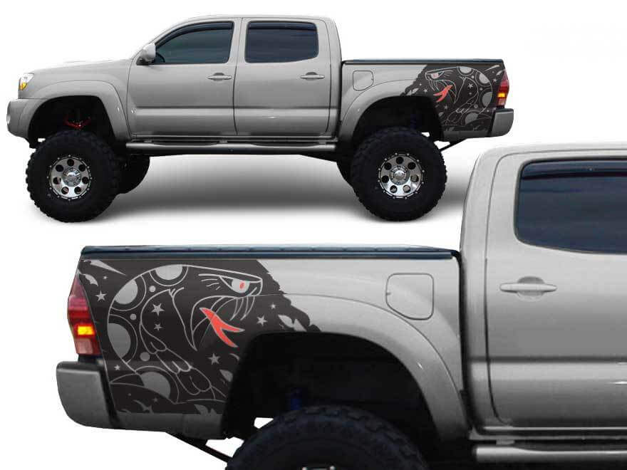 Toyota Tacoma TRD 4 x 4 lits SNAKE Autocollants graphiques personnalisés pour les modèles 2005-2018