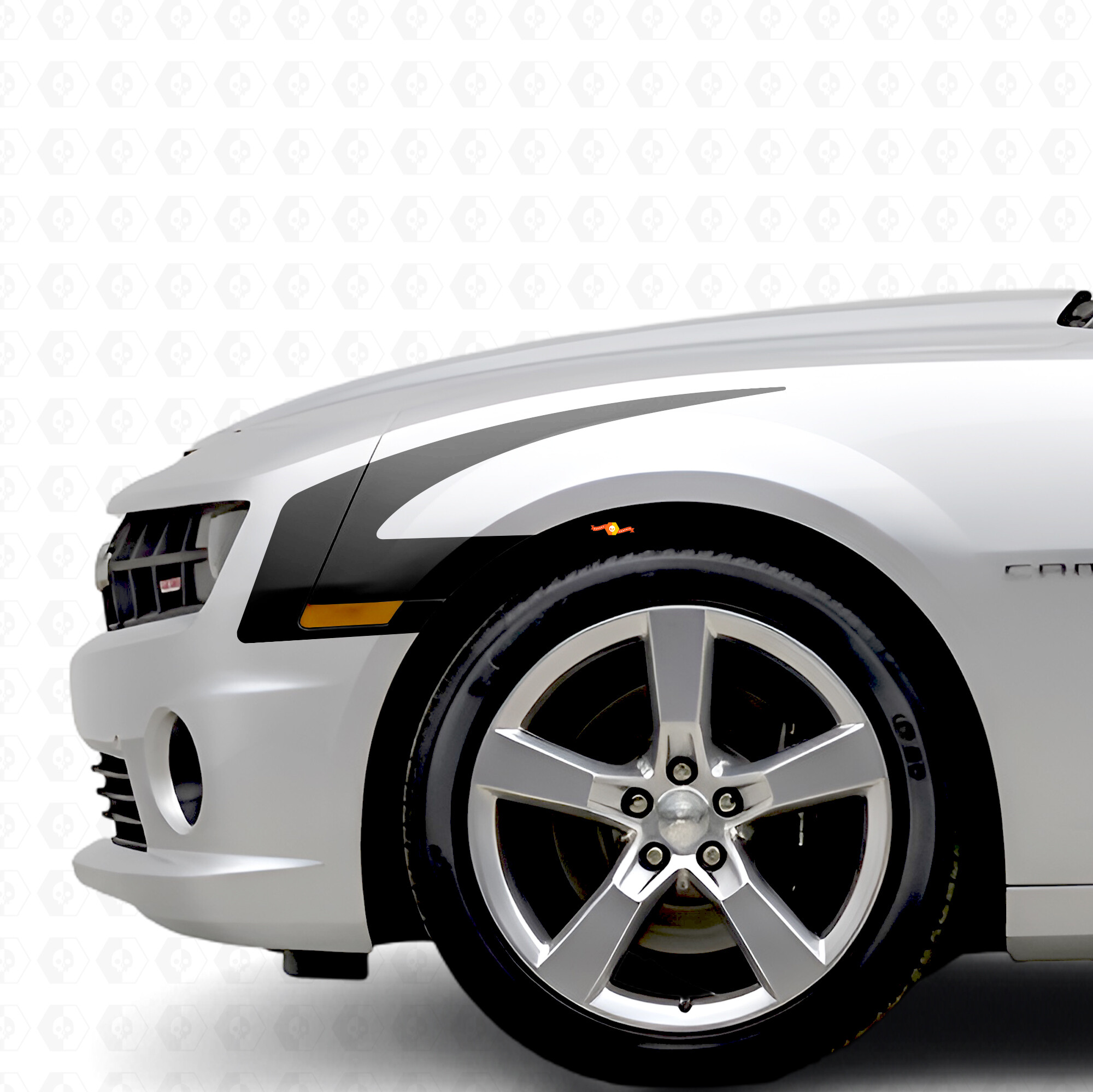 Autocollant vinyle latéral à rayures en forme de crochet pour Chevrolet Camaro 2010-2015