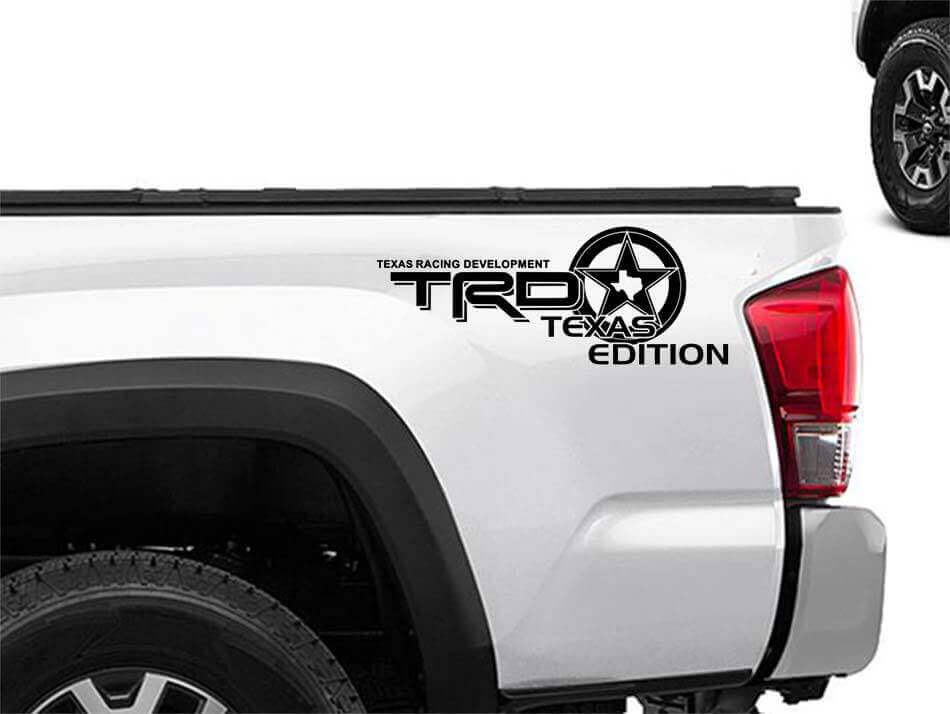 Kit de décalcomanies latérales TRD Texas Edition pour camions Toyota