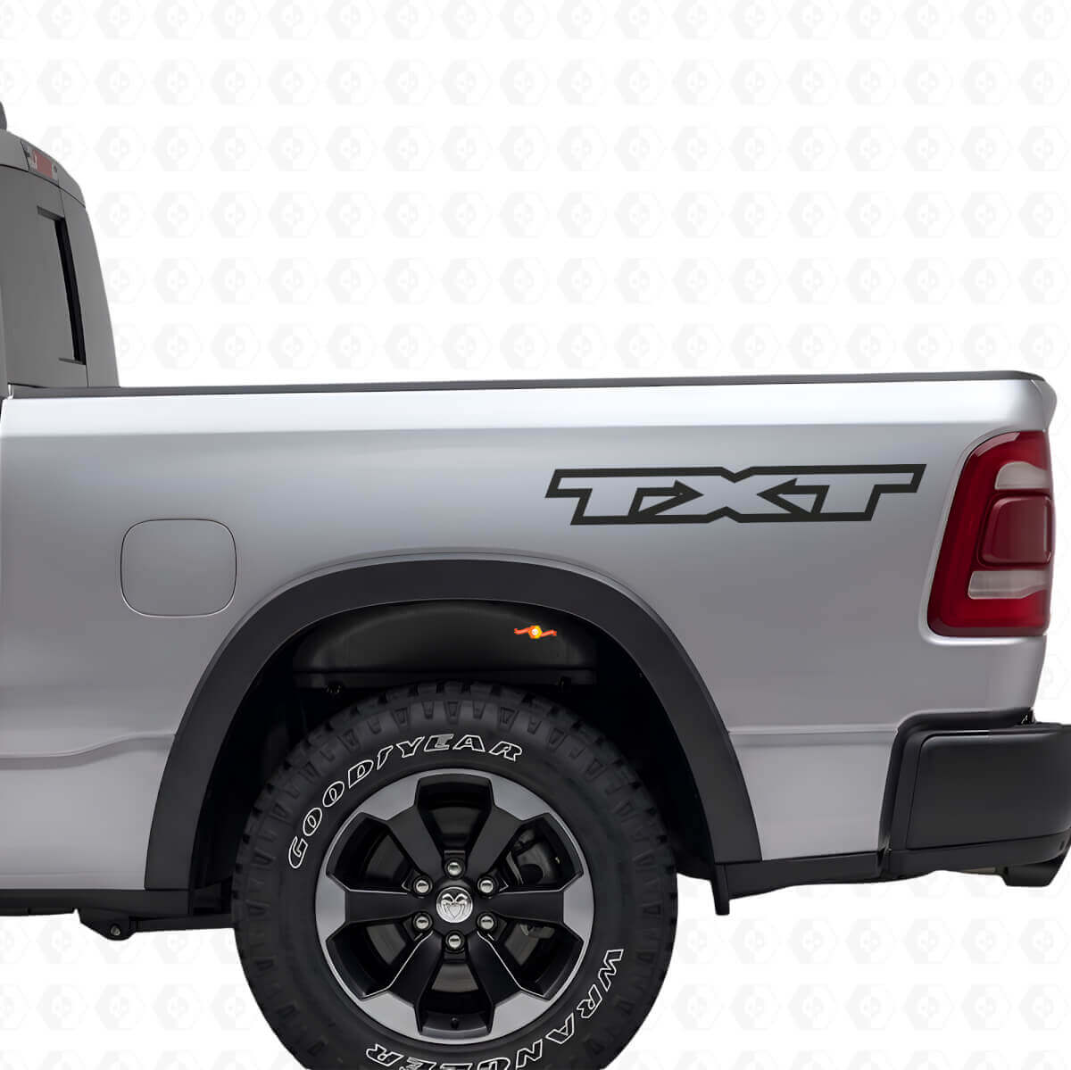 Kit d'autocollants vinyle personnalisés pour lettrage arrière latéral pour Dodge Ram