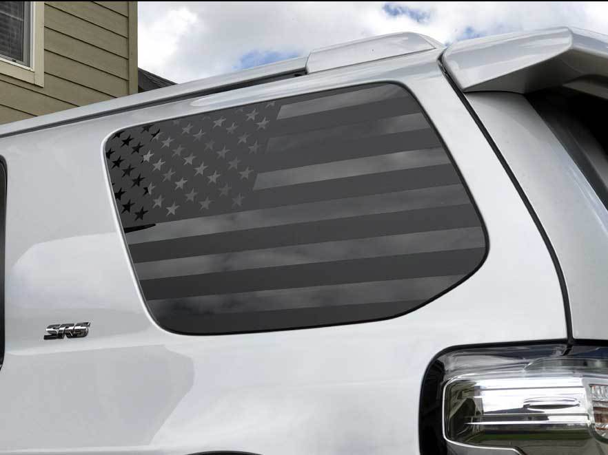 Autocollant de fenêtre latérale avec drapeau américain pour Toyota 4Runner, compatible avec 2010 - 2017 5e génération
