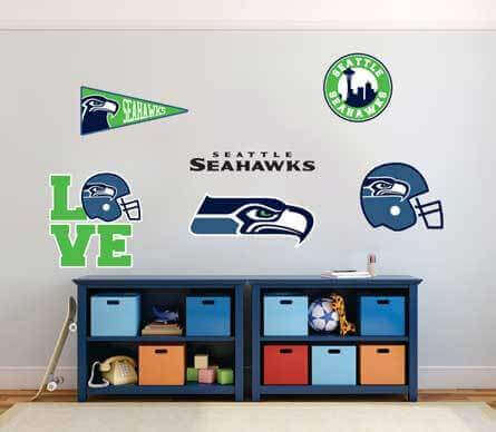 Les Autocollants en Vinyle pour Fan NFL Seattle Seahawks pour Voiture et Mur
