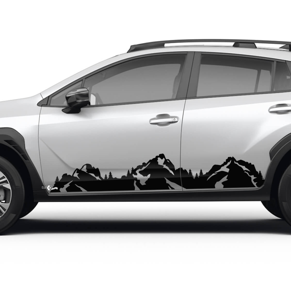 Rally Racing Side Rocker Panneer Mountains Graphiques Stickers universels autocollants décalants ajuster Suba Crosstrek
