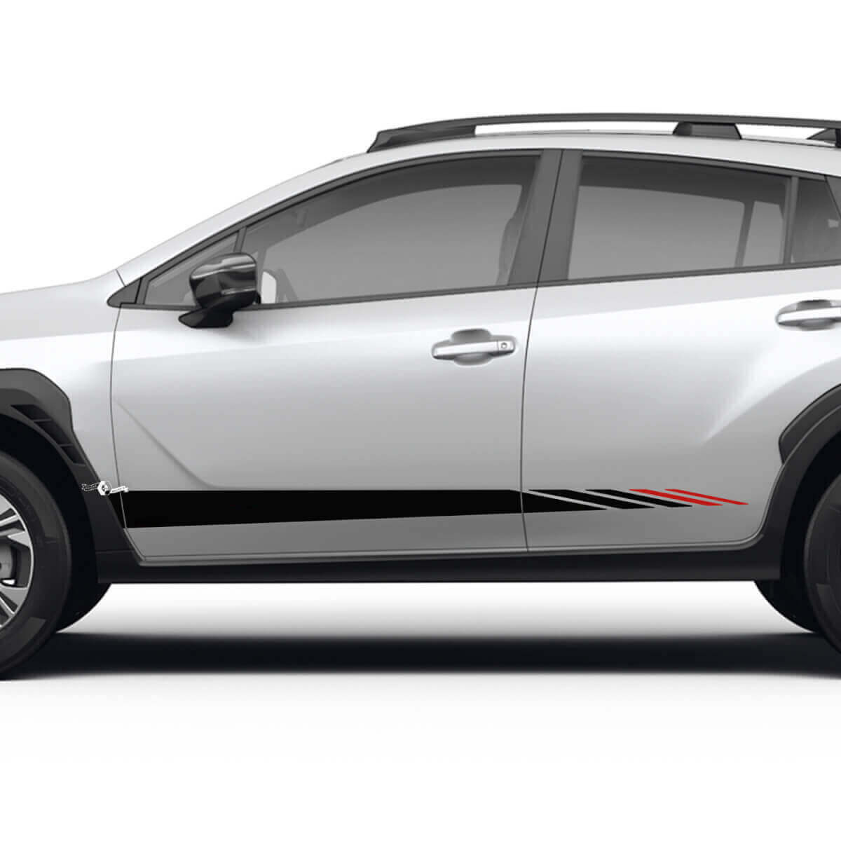 Kit de décalcomanies en vinyle pour bandes latérales de porte Strobe pour Subaru Crosstrek