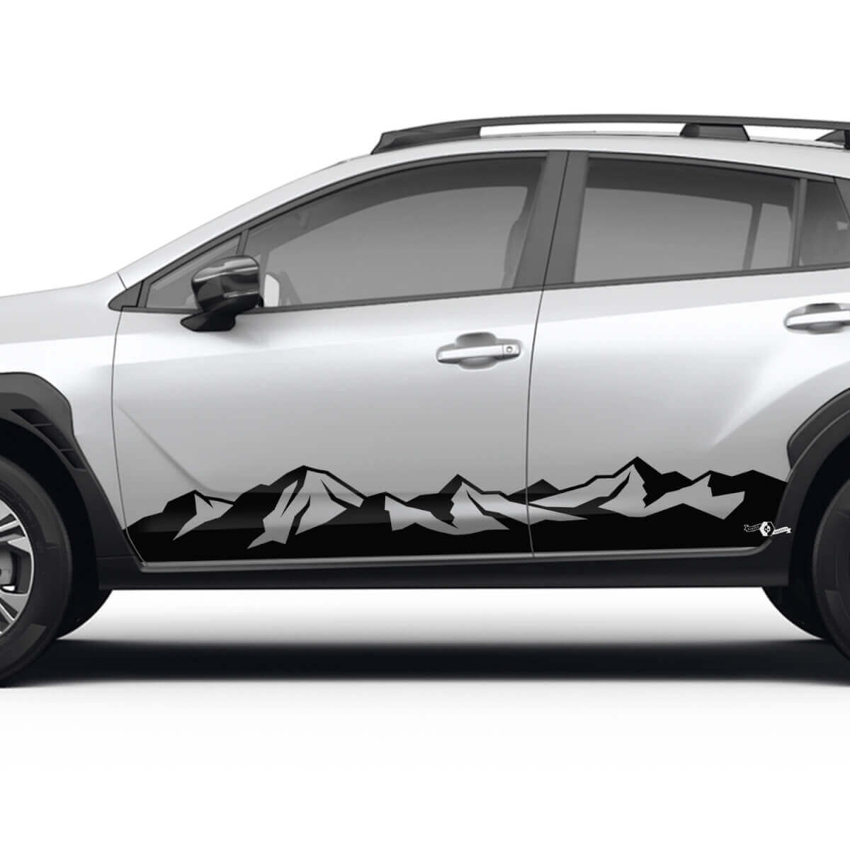 Kit d'autocollants en vinyle pour bas de caisse style montagne pour Subaru Crosstrek