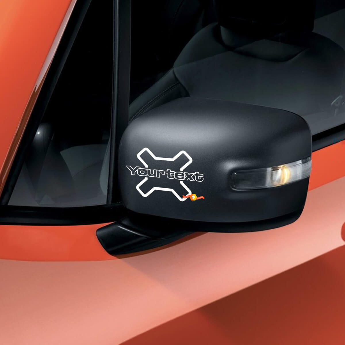 Lettrage Autocollant Vinyle Miroir Graphique pour Jeep Renegade