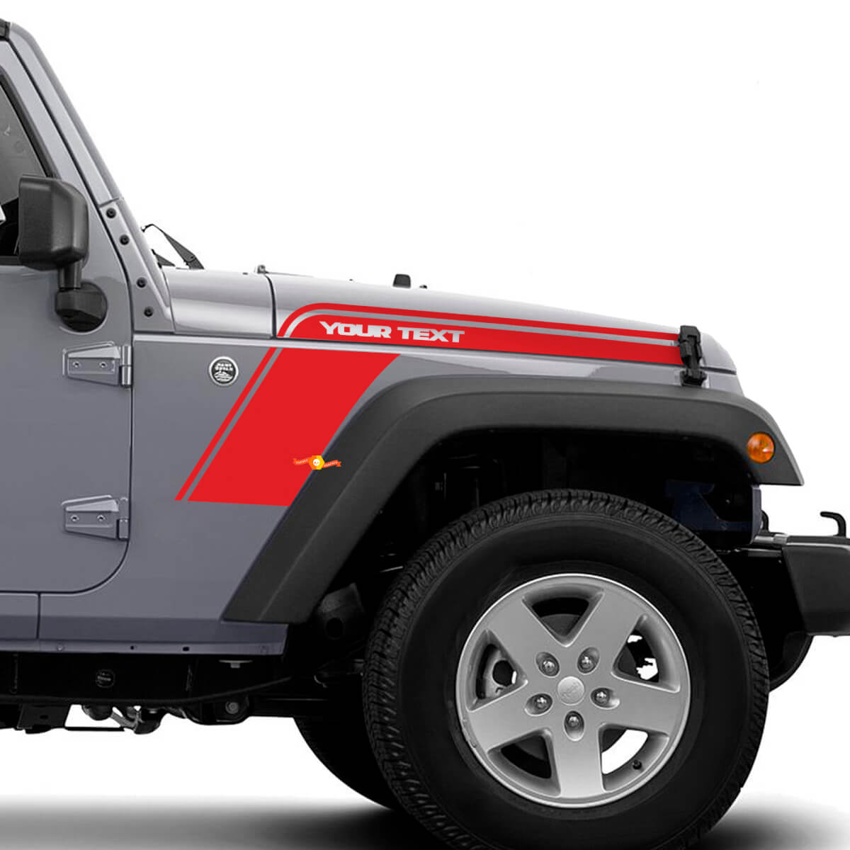 Kit de bandes graphiques en vinyle pour capot, aile pour Jeep Wrangler