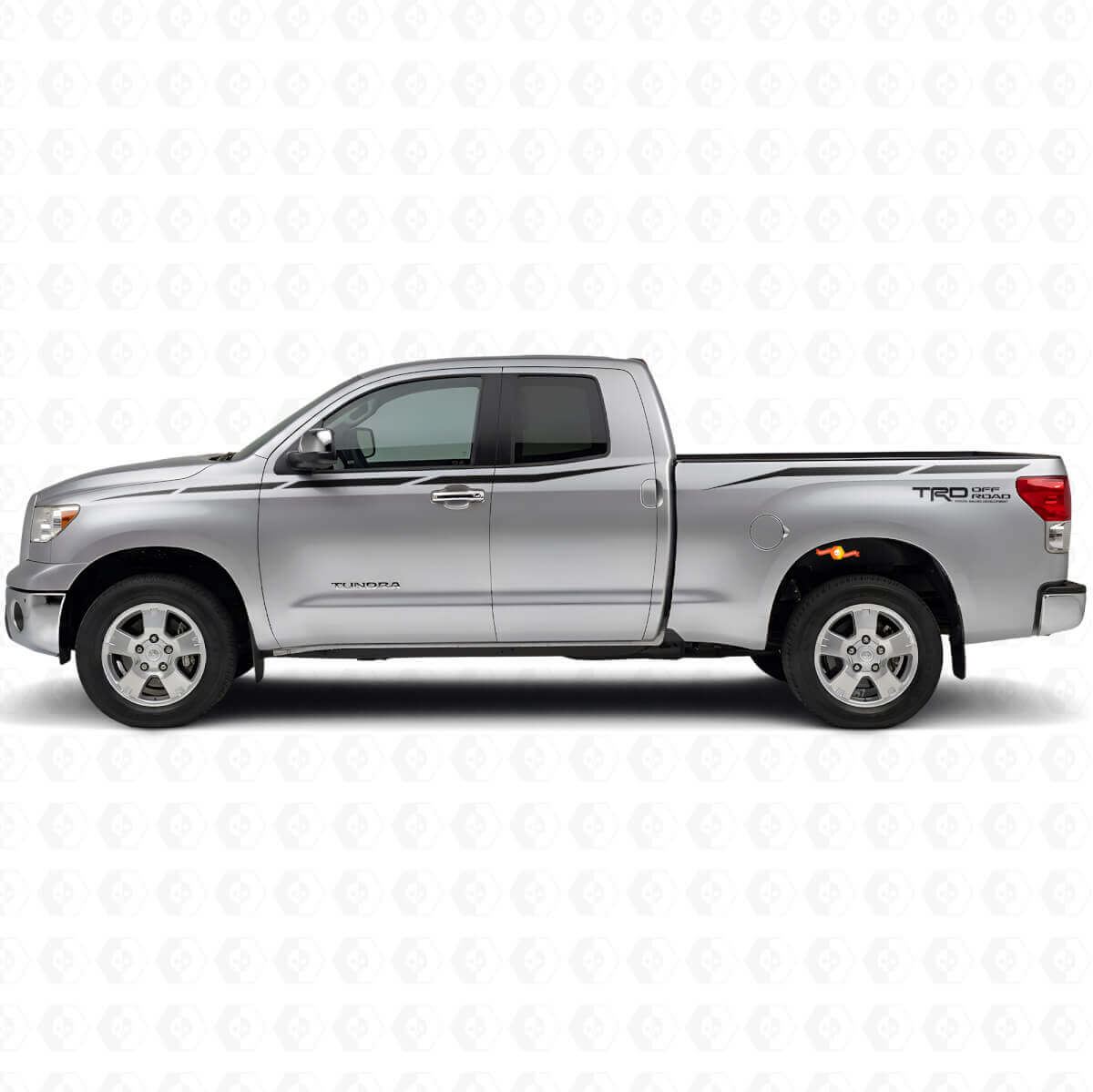 Kit de décalcomanies latérales en vinyle TRD Sharped Stripes pour Toyota Tundra 2007-2013