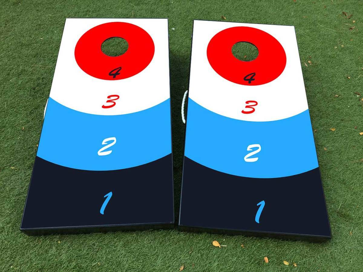 Set d’autocollants en vinyle pour jeu de Beer Pong et cornhole