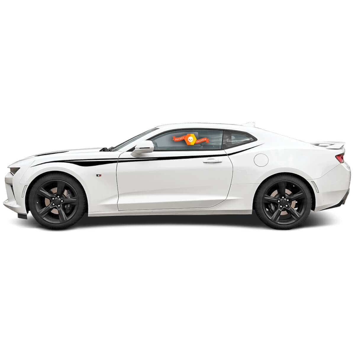 Kit de décalcomanies en vinyle avec bandes latérales tribales personnalisées pour Chevrolet Camaro 2016-2017