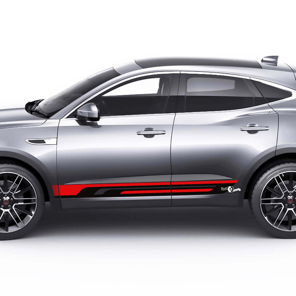 Jaguar E-Pace Bandes Latérales Inférieures Autocollants Graphiques de Portes Logo Sticker
