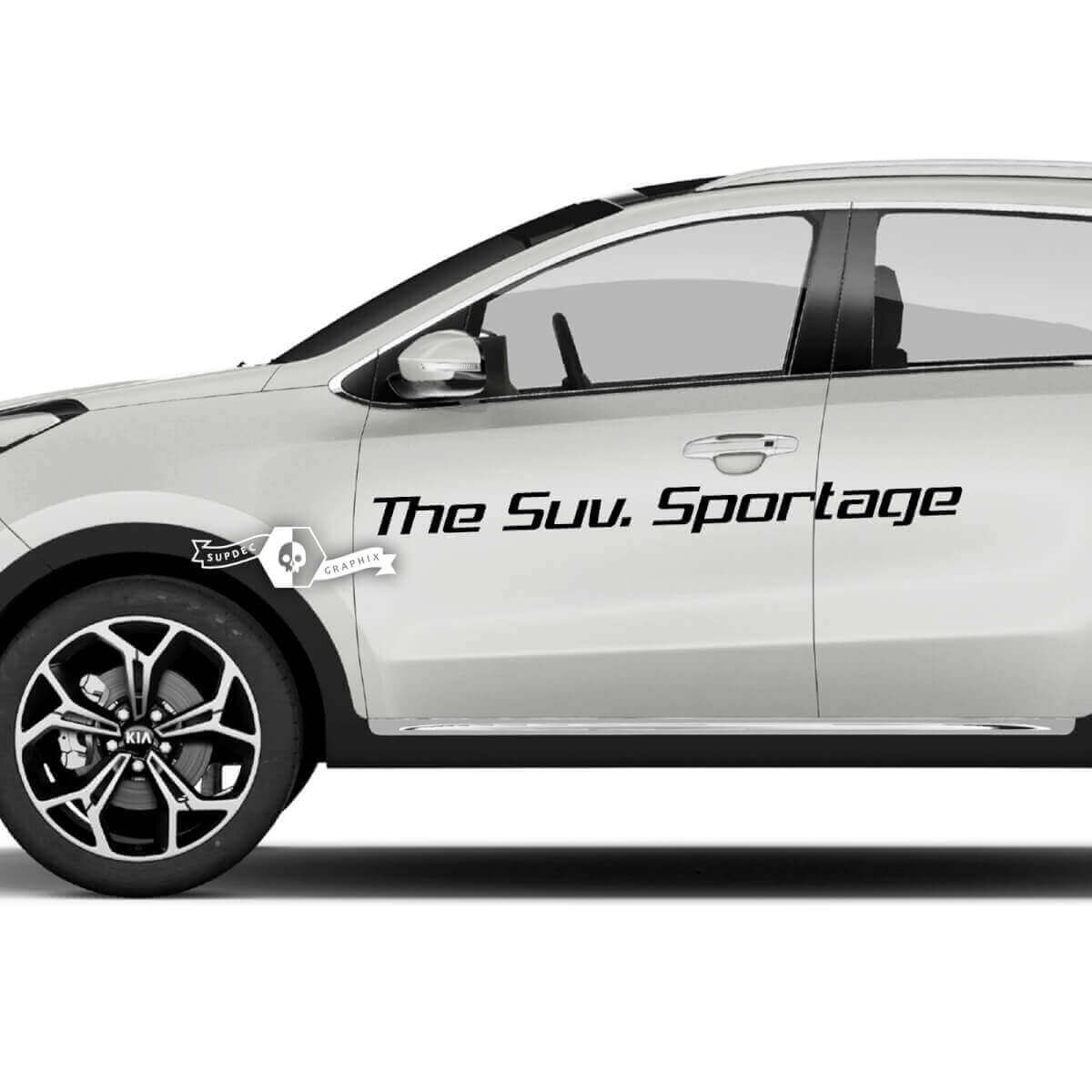 Lettrage autocollant autocollant emblème Logo vinyle pour Kia SPORTAGE
