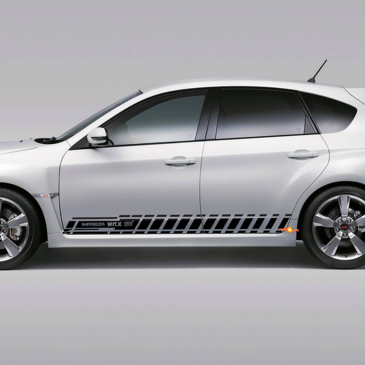Autocollant autocollant Kit de bandes latérales pour Suba impreza hayon 2007-2012 wrx sti 09
