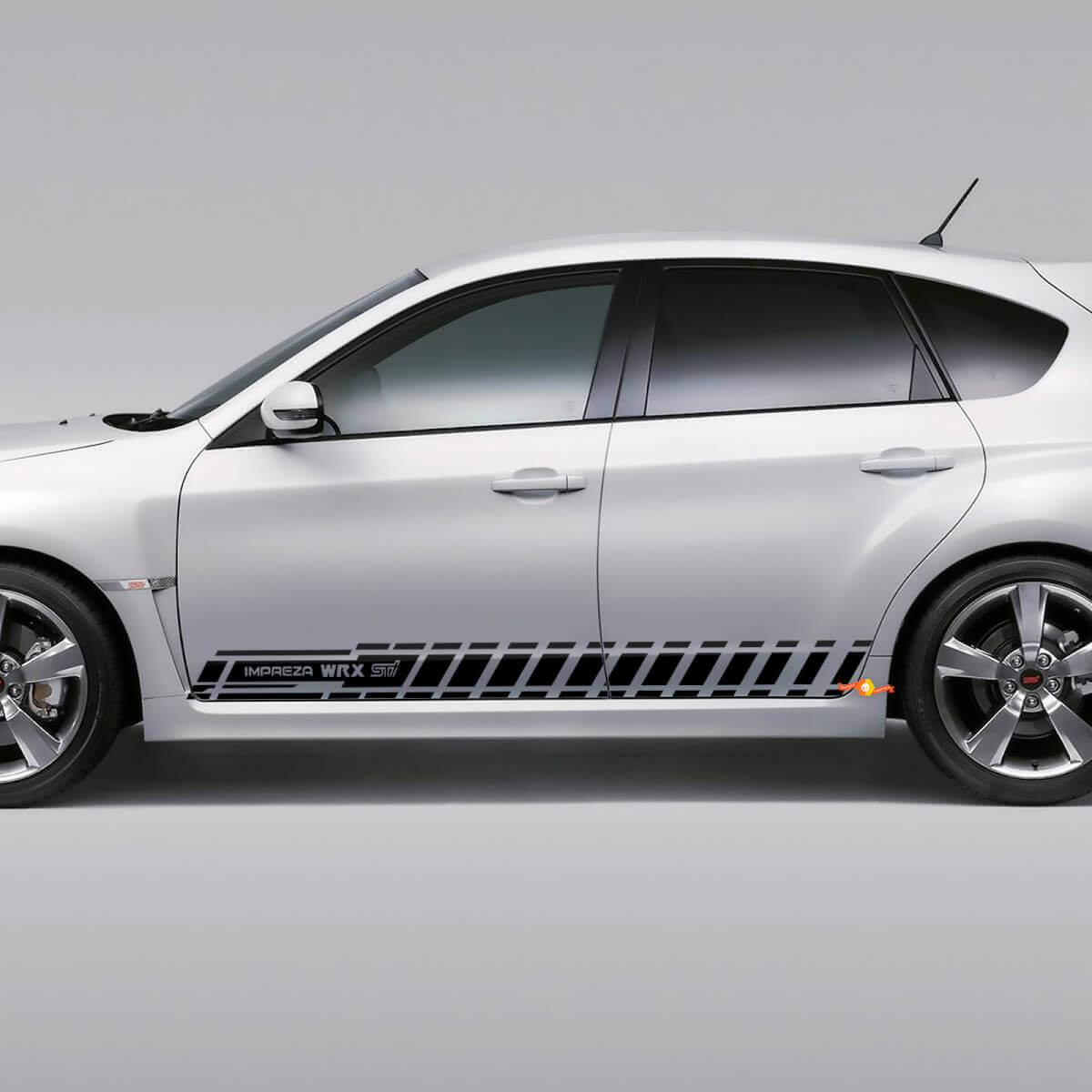 Kit d'autocollants en vinyle bande latérale pour Subaru Impreza Hatchback WRX STI 2007-2012