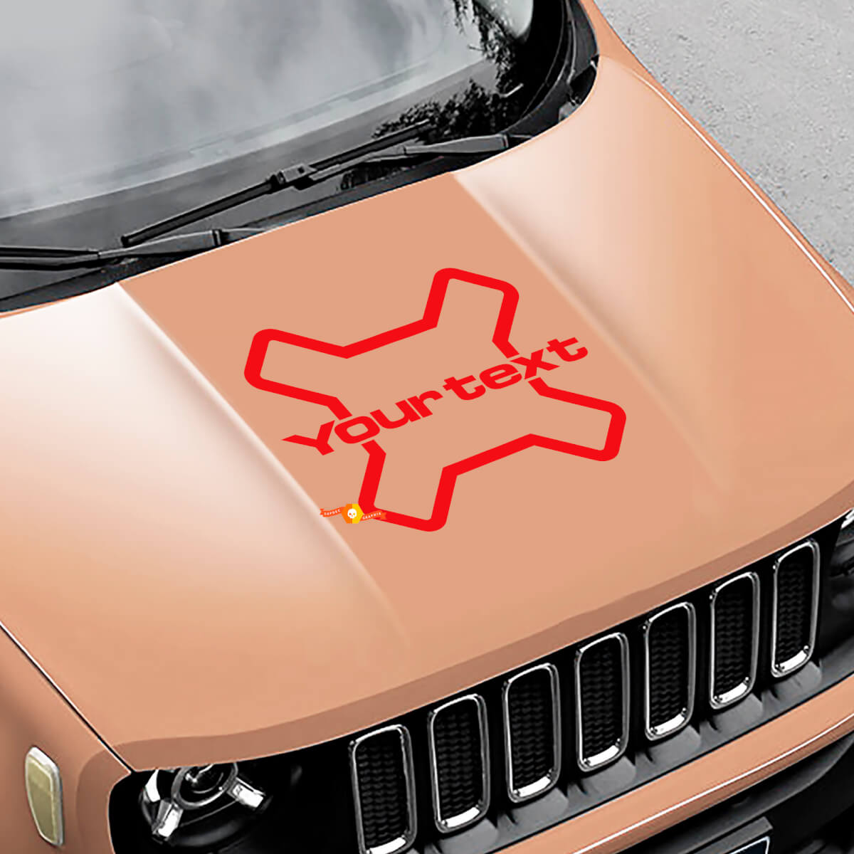 Autocollant Décalcomanie Vinyle Logo Camo Latéral Capot pour Jeep Renegade
