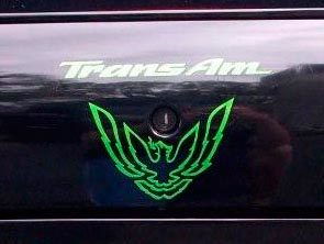 Jeu d'autocollants Serrure de coffre pour Pontiac Firebird Trans Am WS6