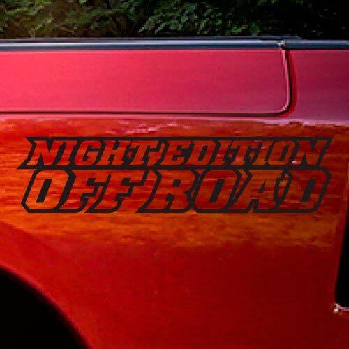 Kit de décalcomanie latérale vinyle tout-terrain édition nuit pour camion Dodge Ram