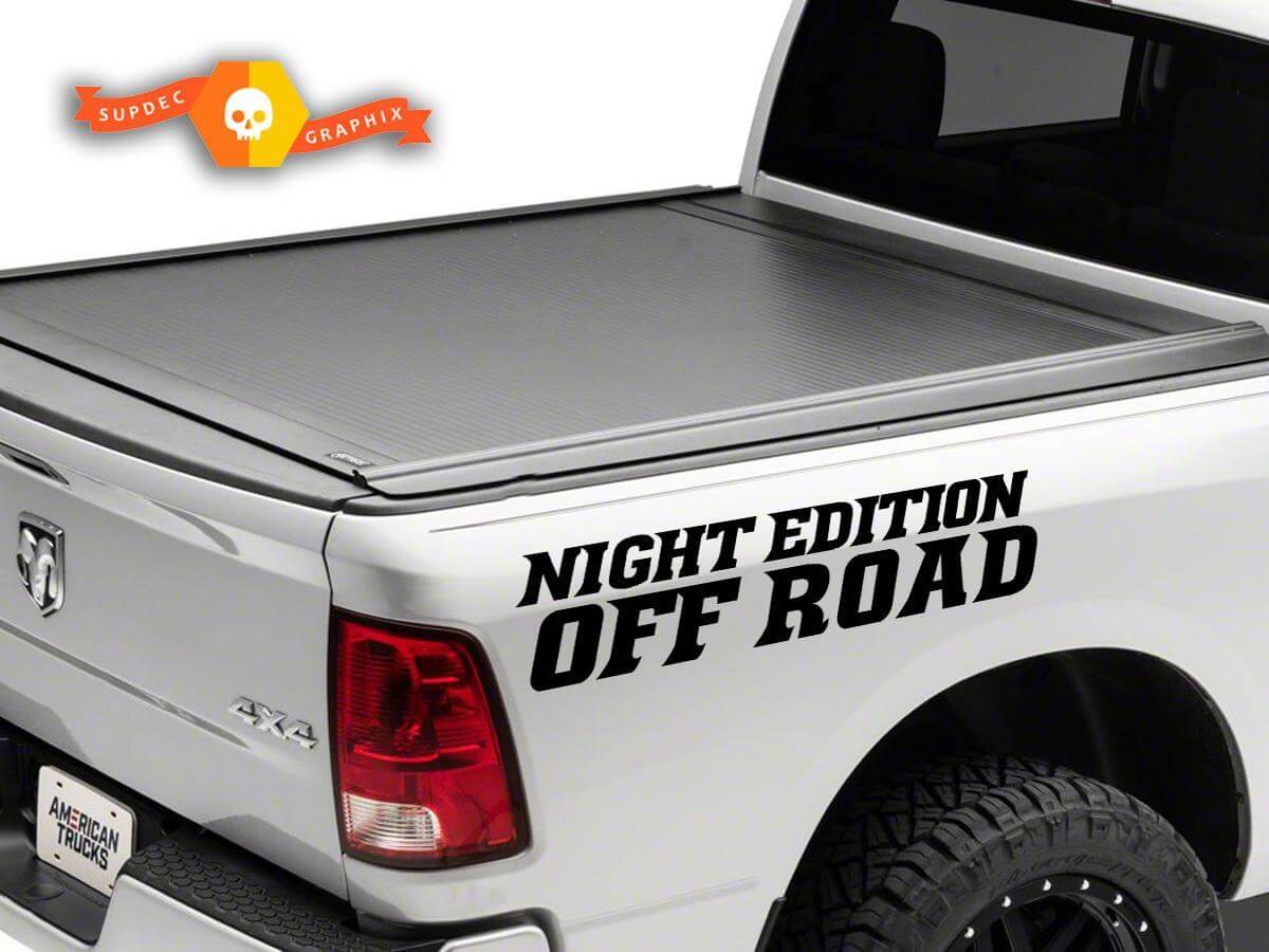 Kit de décalcomanies vinyle Night Edition Off Road pour le côté de caisse de camion Dodge Ram