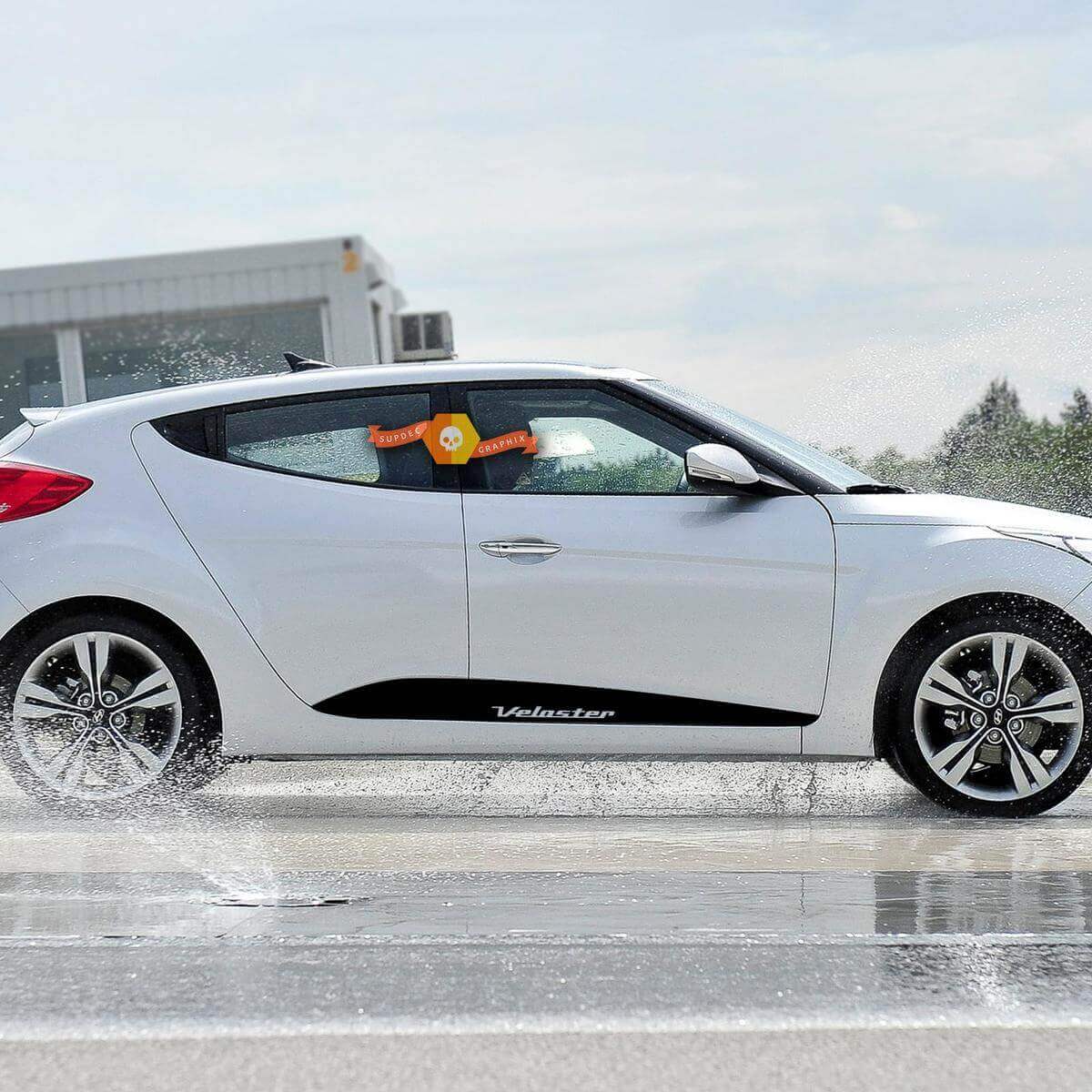 Autocollant Lettrage Latéral de Porte Veloster pour Hyundai Veloster 2011+