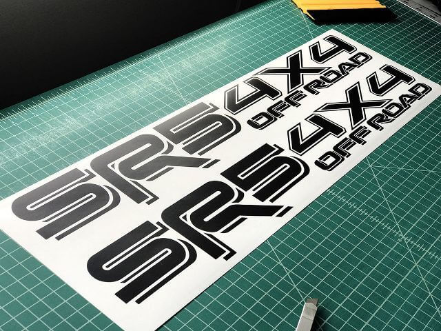 Toyota SR5 4X4 Off Road Racing Tacoma Tundra Truck 2 paires d'autocollants 2 autocollants