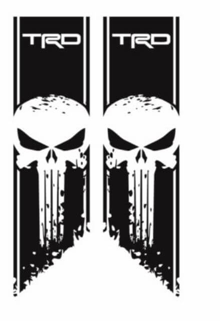 Toyota TRD Tundra Stripes 4X4 sport 2016 2017 Sticker Vinyle Autocollants Paire Stickers
