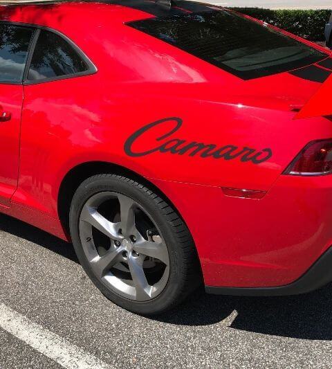 2 Chevrolet camaro dos vinyle autocollant décalcomanies Chevy Graphics sport racing autobot