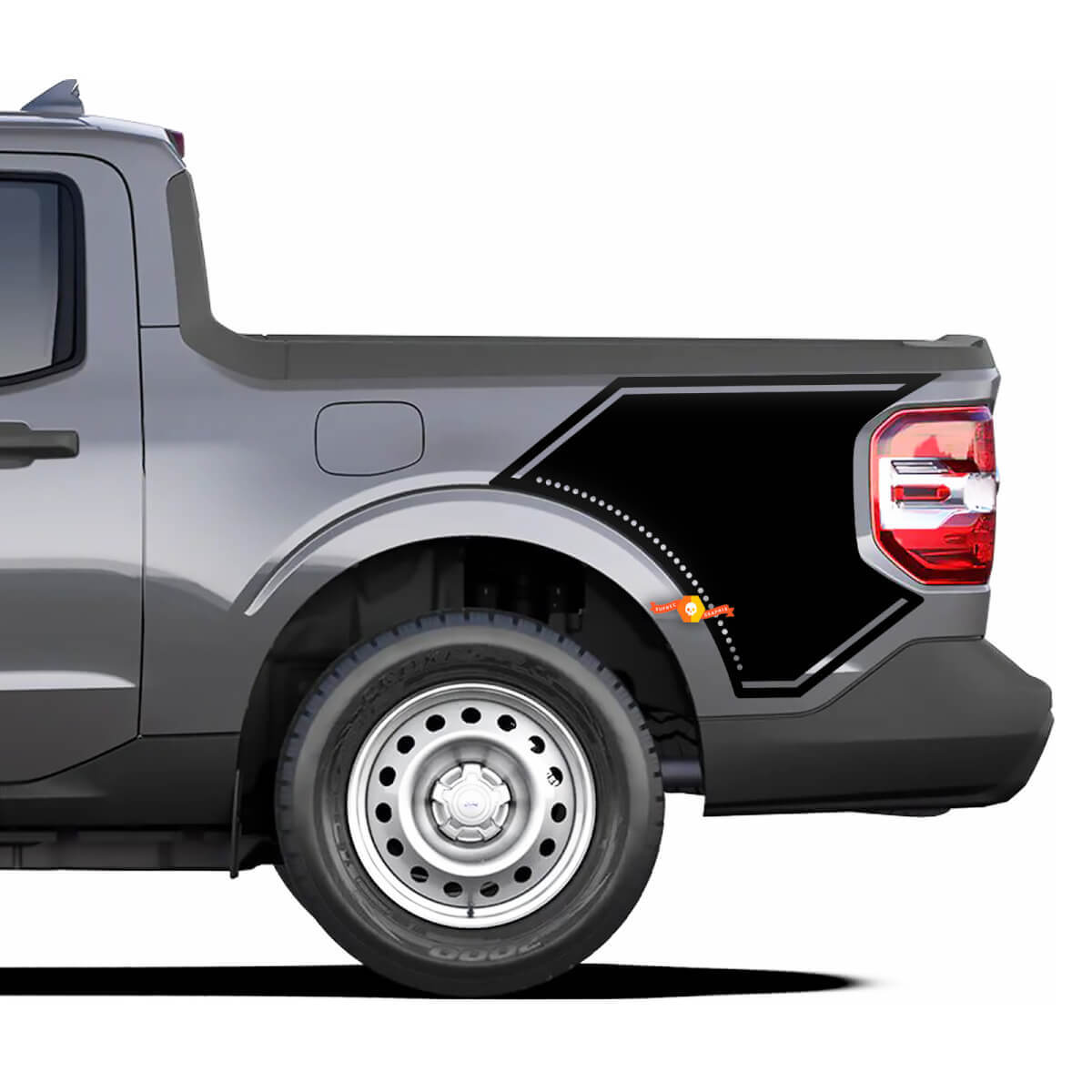 Autocollants Vinyle Graphiques Pointillés Pour Plancher Latéral Musclecar Maverick 2022 et Plus