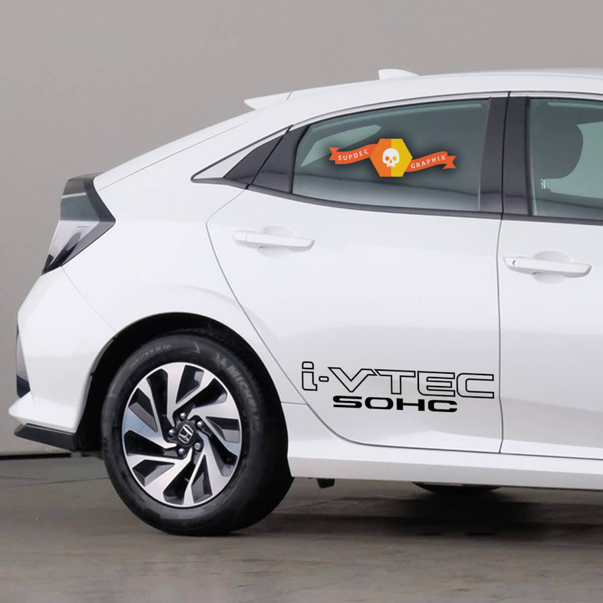 Honda Civic Accord Car Graphics I-VTEC Sohc x2 décalcomanies vinyle autocollant Rally Racing