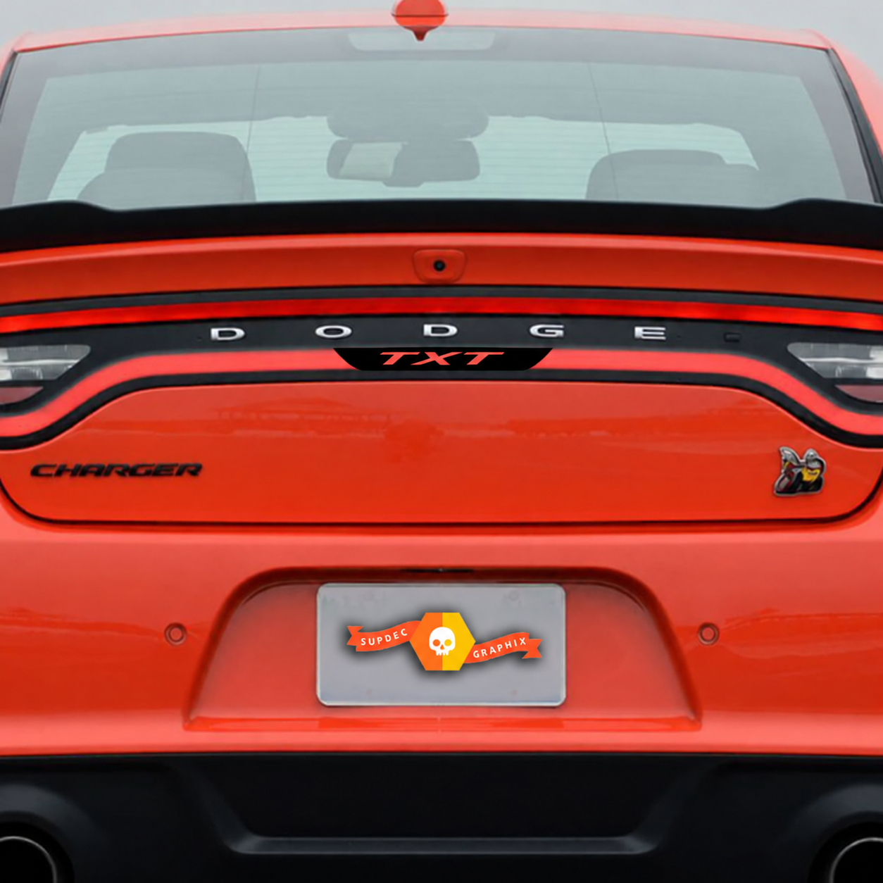 Autocollant Vinyle Surimpression Feu Stop Personnalisé Coffre pour Dodge Charger 2021