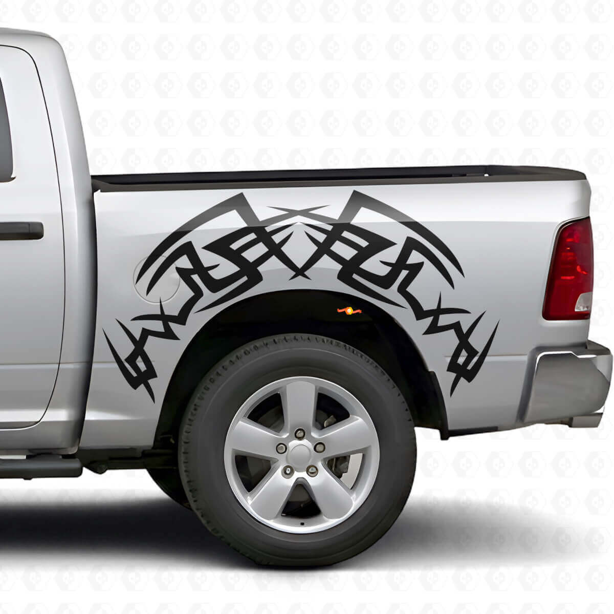 Kit d'autocollants vinyle tribal pour flanc de caisse Dodge Ram 1500/2500 2009-2018