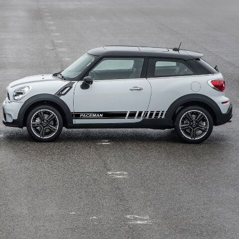 2X plusieurs couleurs graphiques bande Paceman symbole voiture course vinyle autocollant autocollant