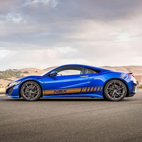 2X plusieurs couleurs graphiques Acura NSX symbole voiture course vinyle autocollant autocollant