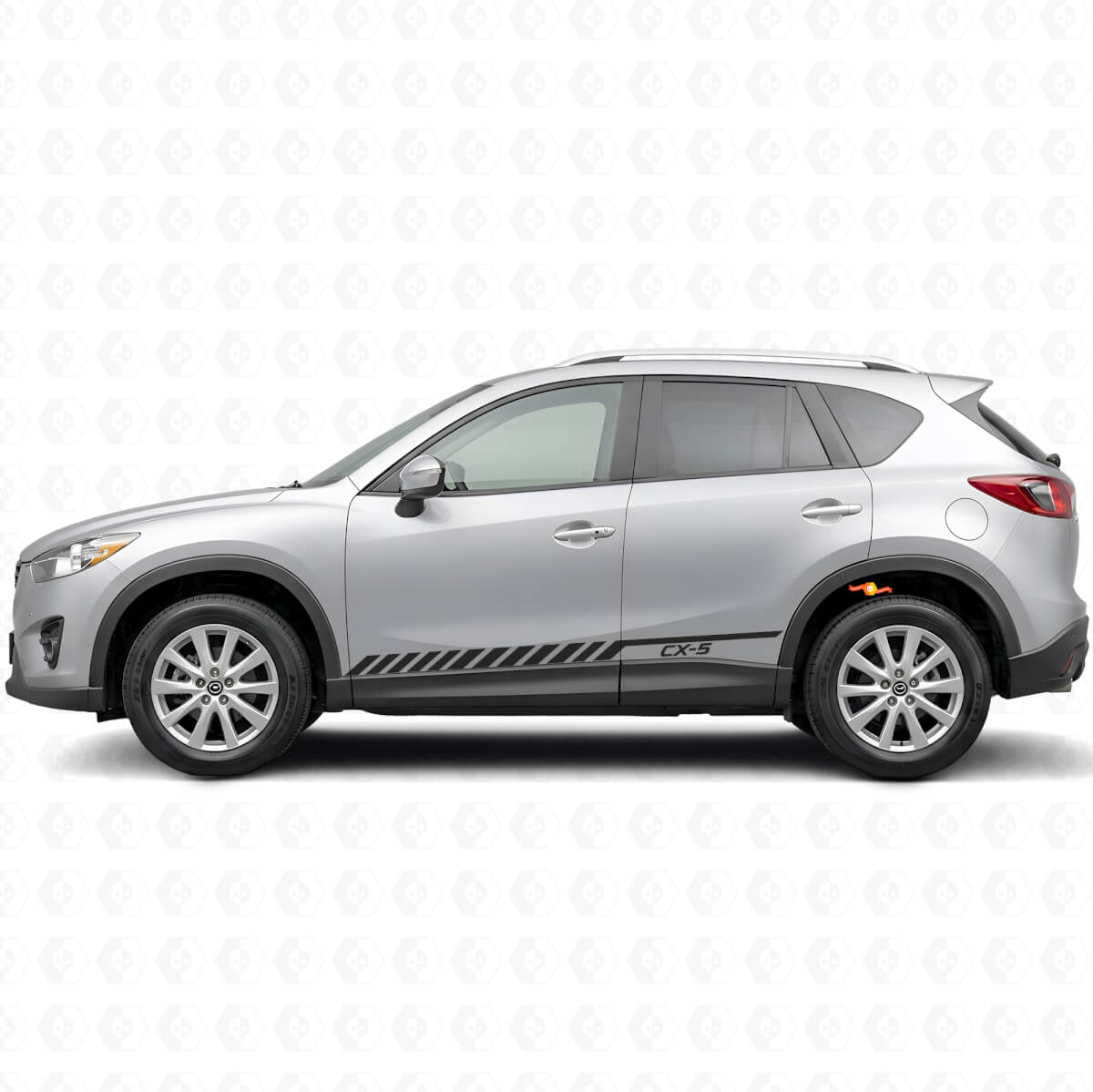Autocollant vinyle latéral bandes de course Strobe pour Mazda CX-5 2013-2018