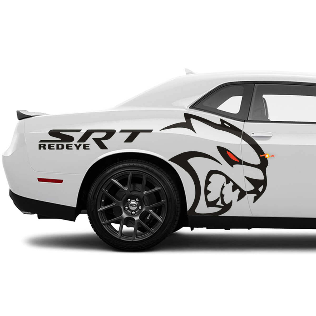 SRT Redeye Hellcat Side arrière Fender décalants Stickers Graphiques pour Dodge Challenger
