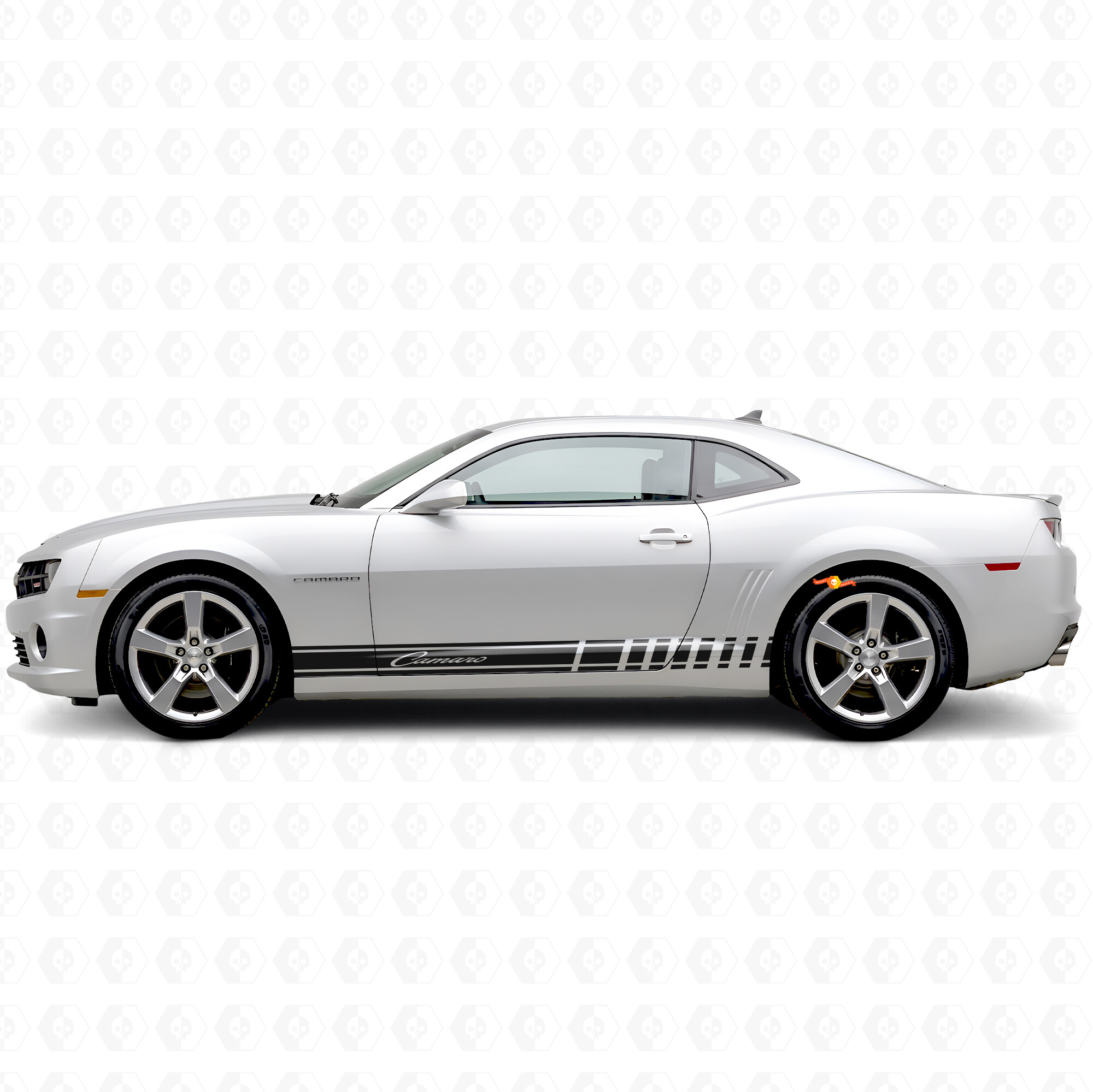 Bandes de course avec lettrage Camaro autocollant vinyle latéral pour Chevrolet Camaro